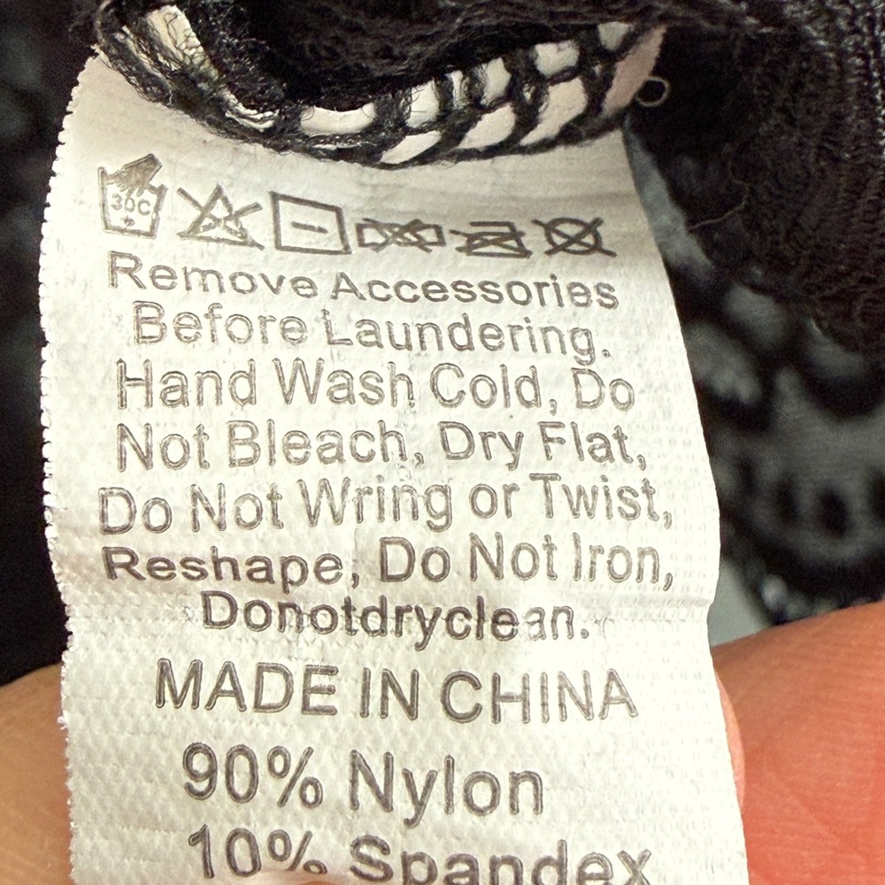 Black Floral Lace Sheer Camisole Top Tank XS-S Trim Strappy Camis Velvet Flowers - Picture 4 of 7